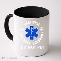 Emotional Support Husband Do Not Pet Coffee Mug thumb 0