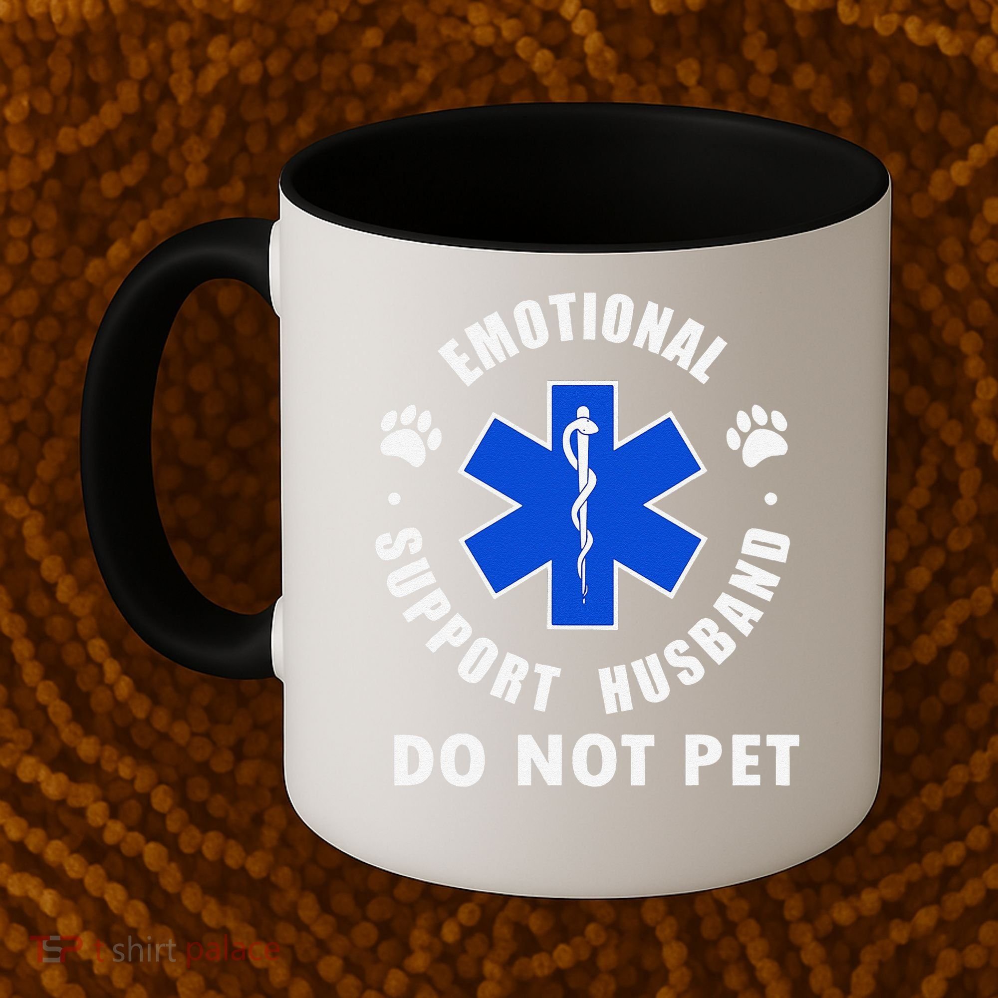 Emotional Support Husband Do Not Pet Coffee Mug
