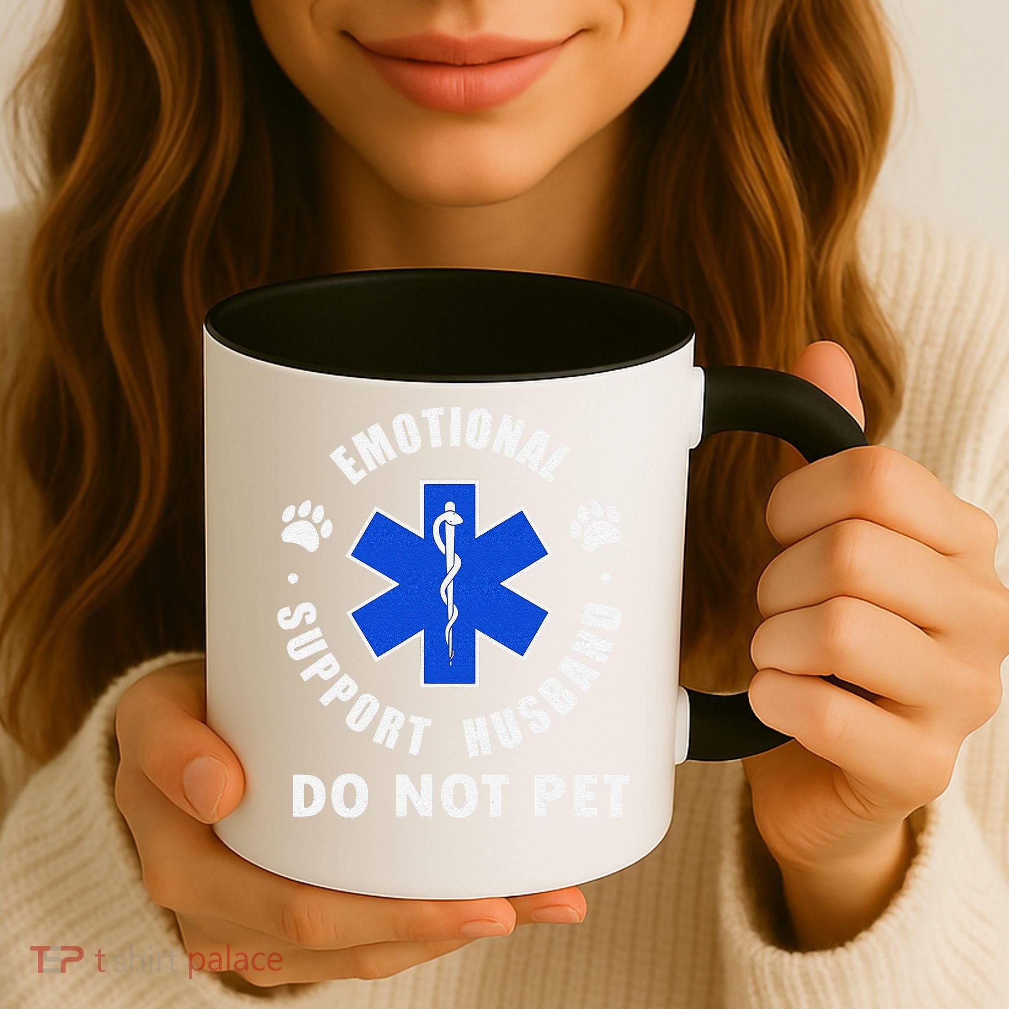 Emotional Support Husband Do Not Pet Coffee Mug