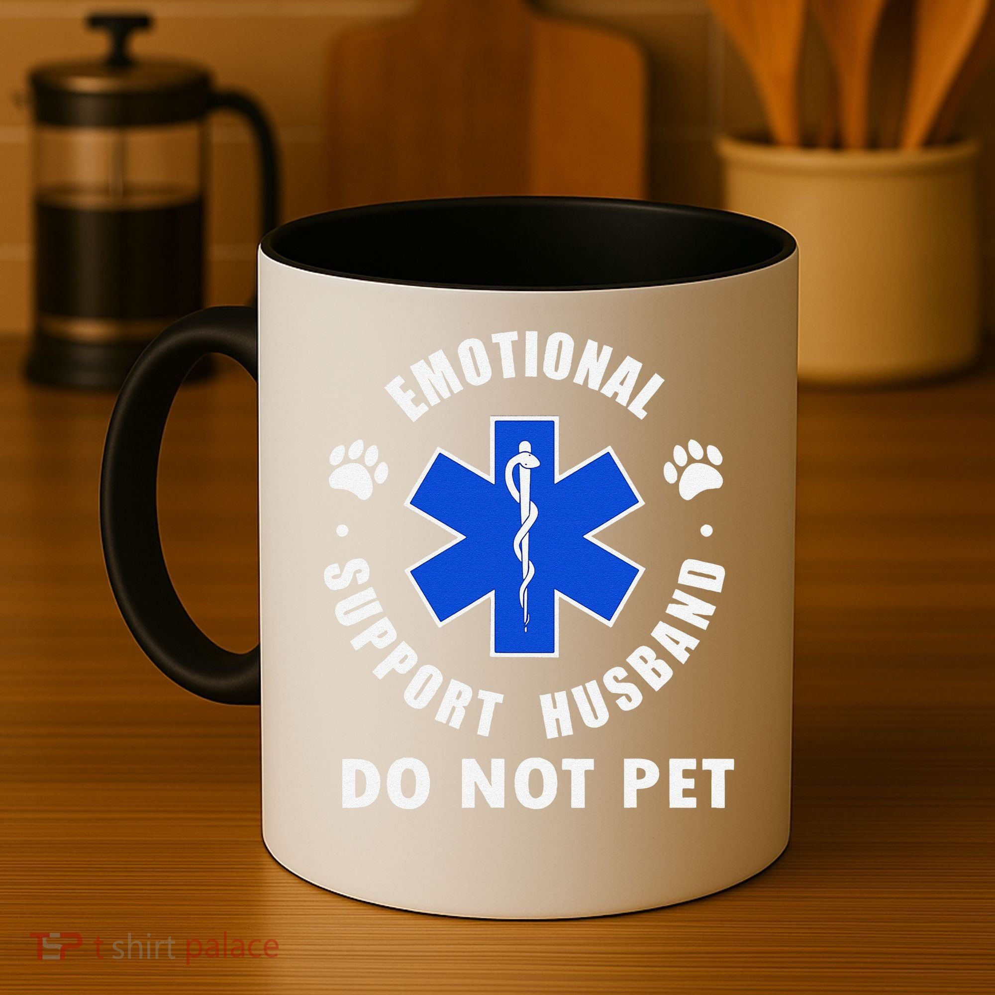 Emotional Support Husband Do Not Pet Coffee Mug
