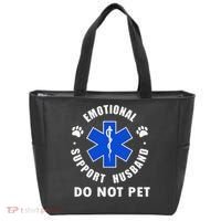 Emotional Support Husband Do Not Pet Tote Bag thumb 0