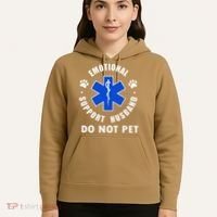 Emotional Support Husband Do Not Pet Hoodie thumb 5