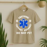 Emotional Support Husband Do Not Pet T-Shirt thumb 2