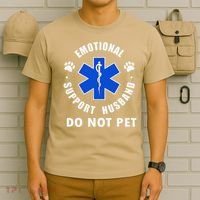 Emotional Support Husband Do Not Pet T-Shirt thumb 6