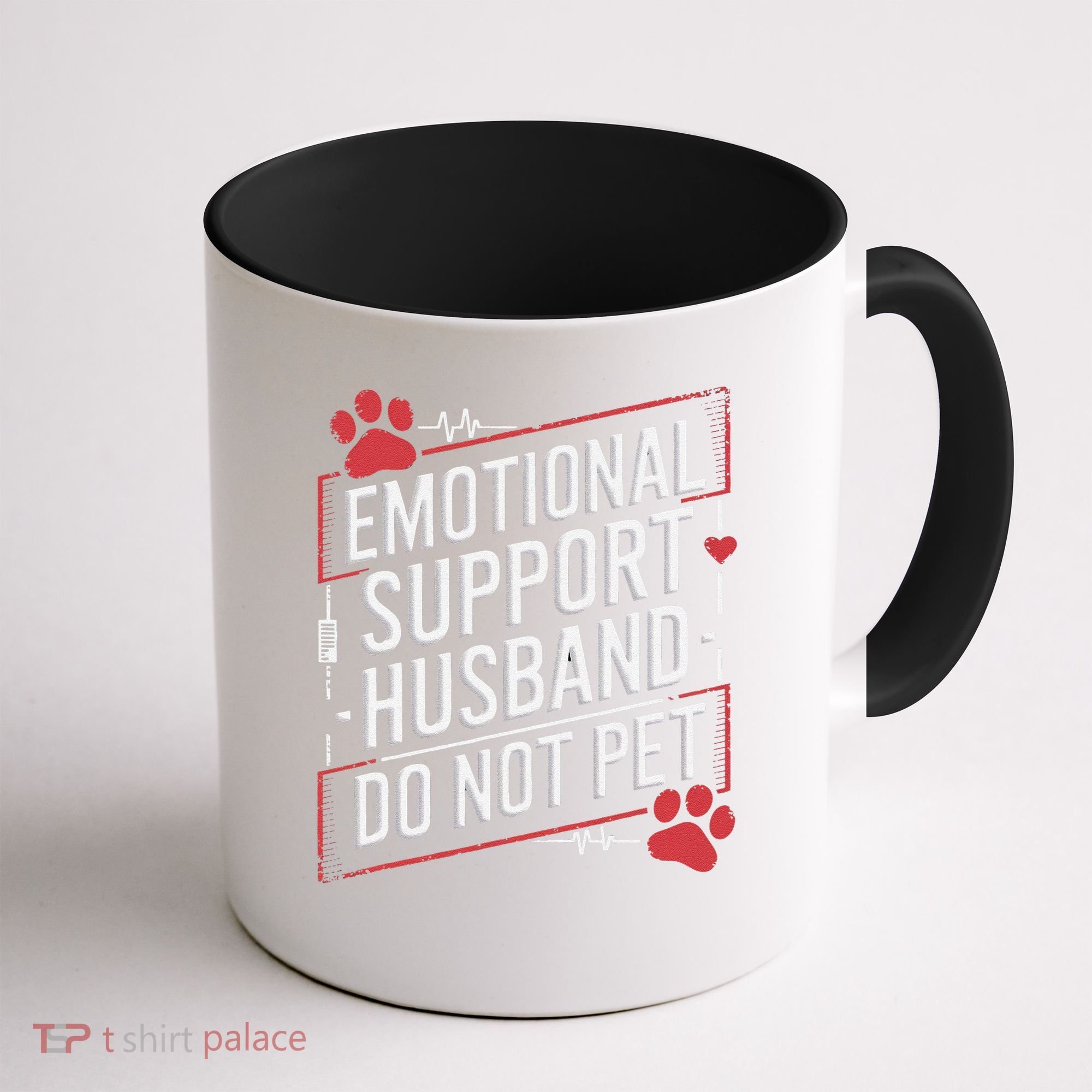 Emotional Support Husband Do Not Pet Women Funny Coffee Mug