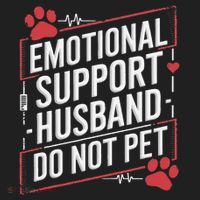 Emotional Support Husband Do Not Pet Women Funny Tumbler thumb 3
