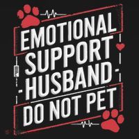 Emotional Support Husband Do Not Pet Women Funny Visor thumb 3