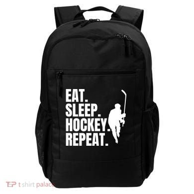 Eat Sleep Hockey Repeat Funny Backpack