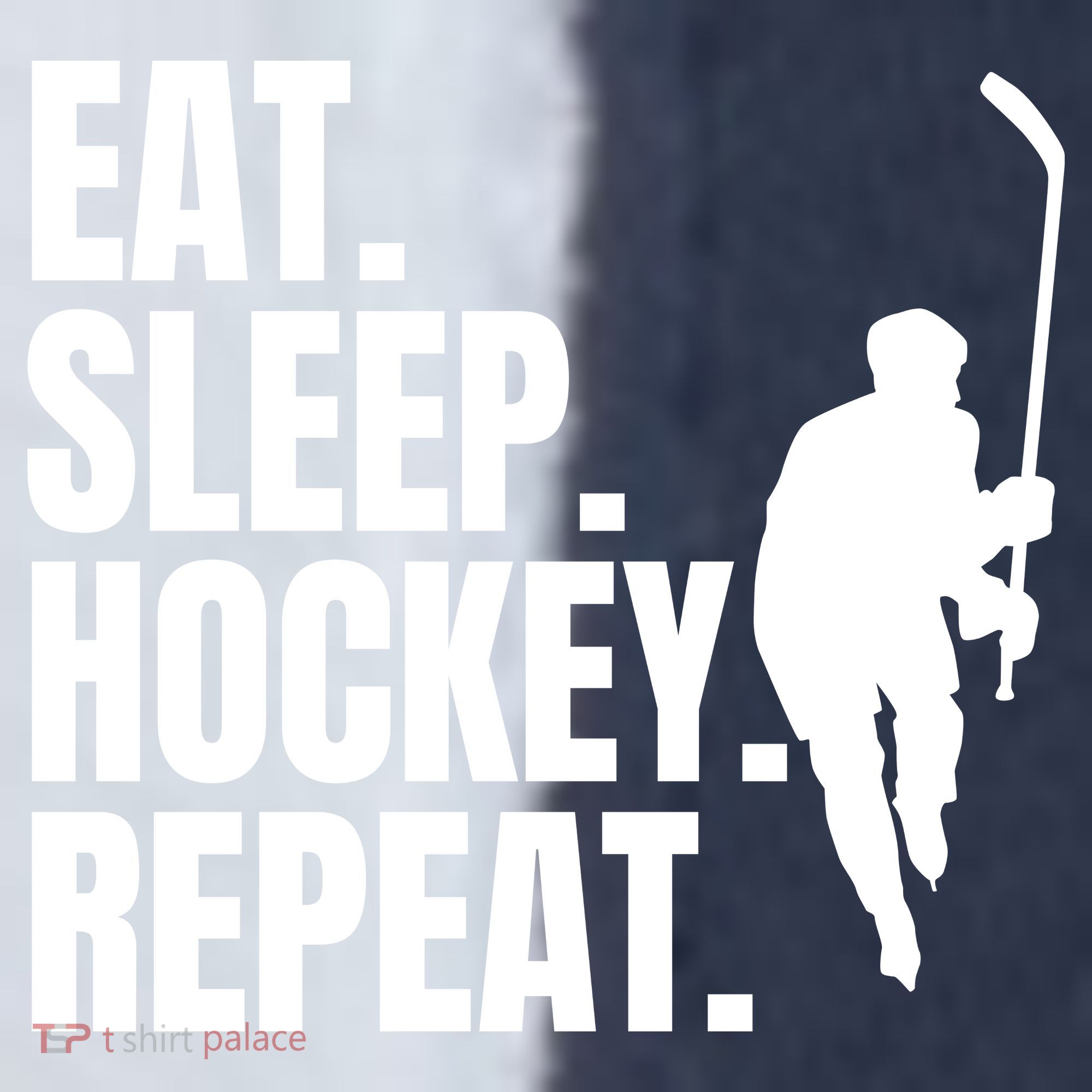 Eat Sleep Hockey Repeat Funny Sport-Tek Competitor United Soccer Jersey