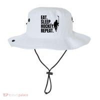 Eat Sleep Hockey Repeat Funny Bucket Hat thumb 0