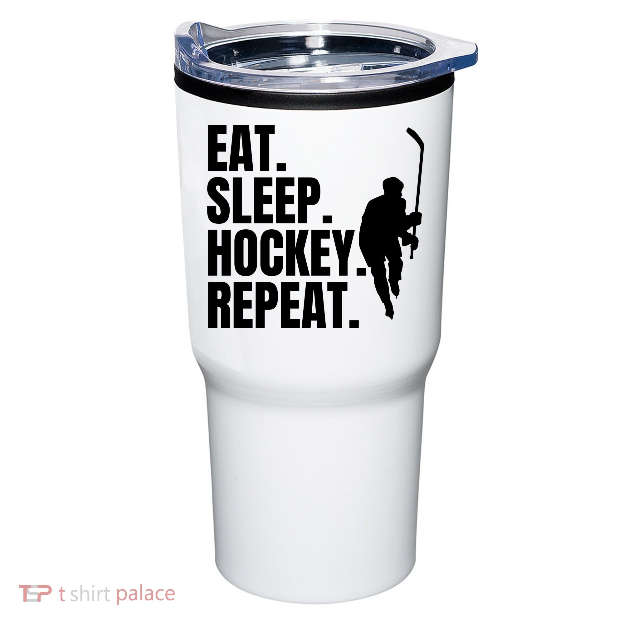 Eat Sleep Hockey Repeat Funny Tumbler