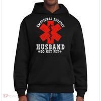 Emotional Support Husband Do Not Pet District V.I.T. Heavyweight Hoodie thumb 0