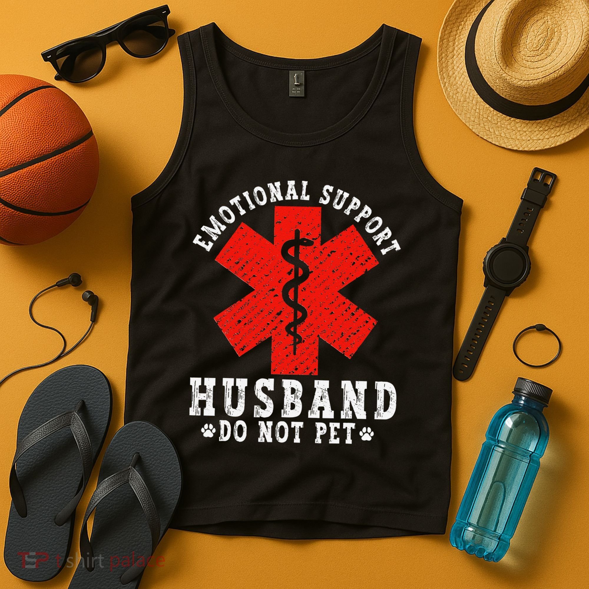 Emotional Support Husband Do Not Pet Tank Top