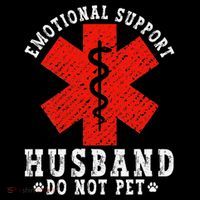 Emotional Support Husband Do Not Pet Tank Top thumb 6