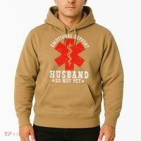 Emotional Support Husband Do Not Pet Hoodie thumb 2