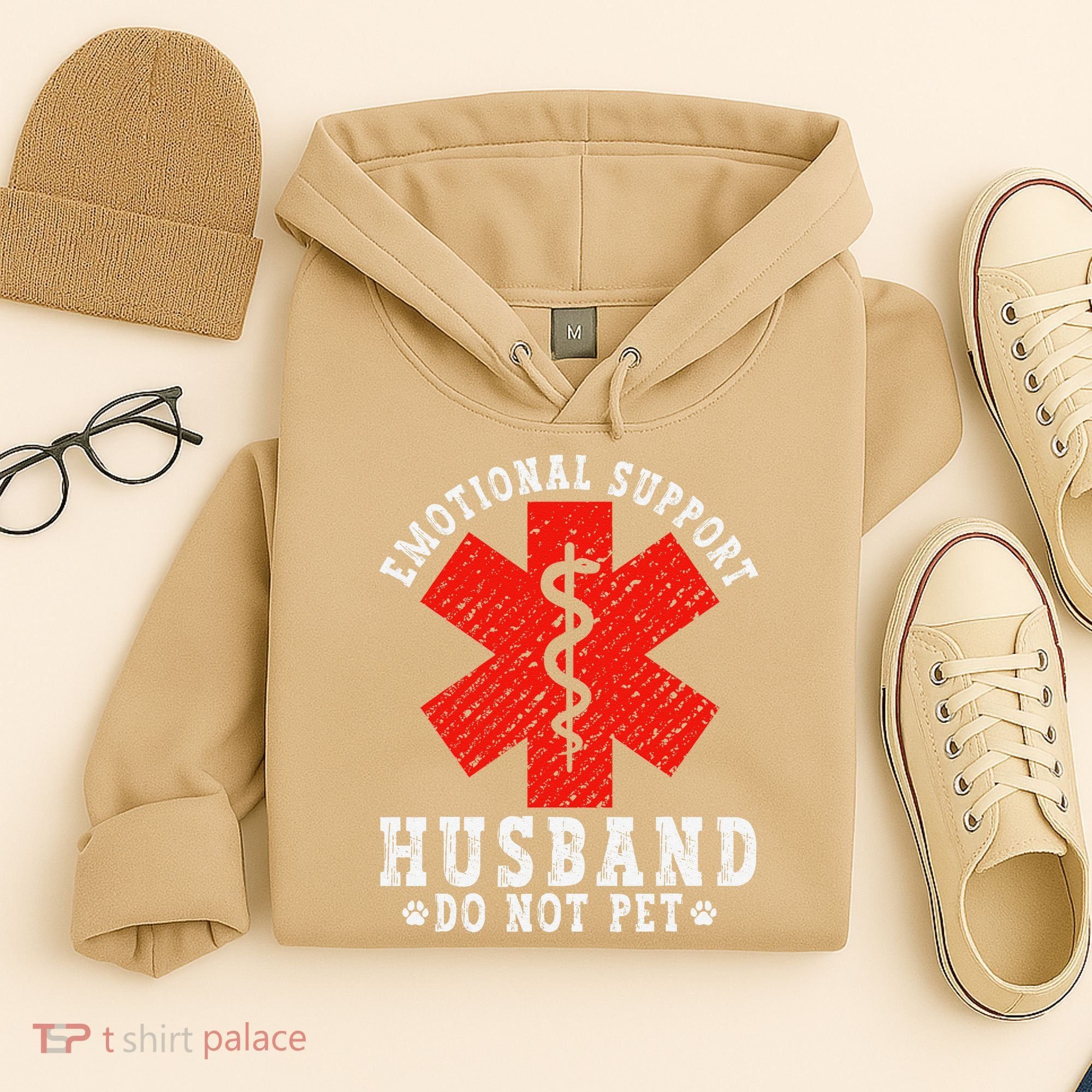 Emotional Support Husband Do Not Pet Hoodie