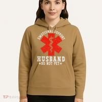 Emotional Support Husband Do Not Pet Hoodie thumb 5