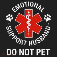 Emotional Support Husband Do Not Pet Cool Husband Tumbler thumb 3