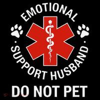Emotional Support Husband Do Not Pet Cool Husband Tank Top thumb 6