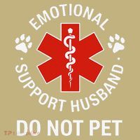Emotional Support Husband Do Not Pet Cool Husband Hoodie thumb 7