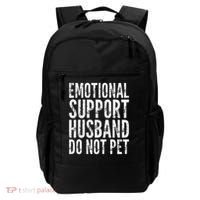 Emotional Support Husband Do Not Pet - Funny Saying Backpack thumb 0