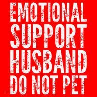 Emotional Support Husband Do Not Pet - Funny Saying Santa Hat thumb 1