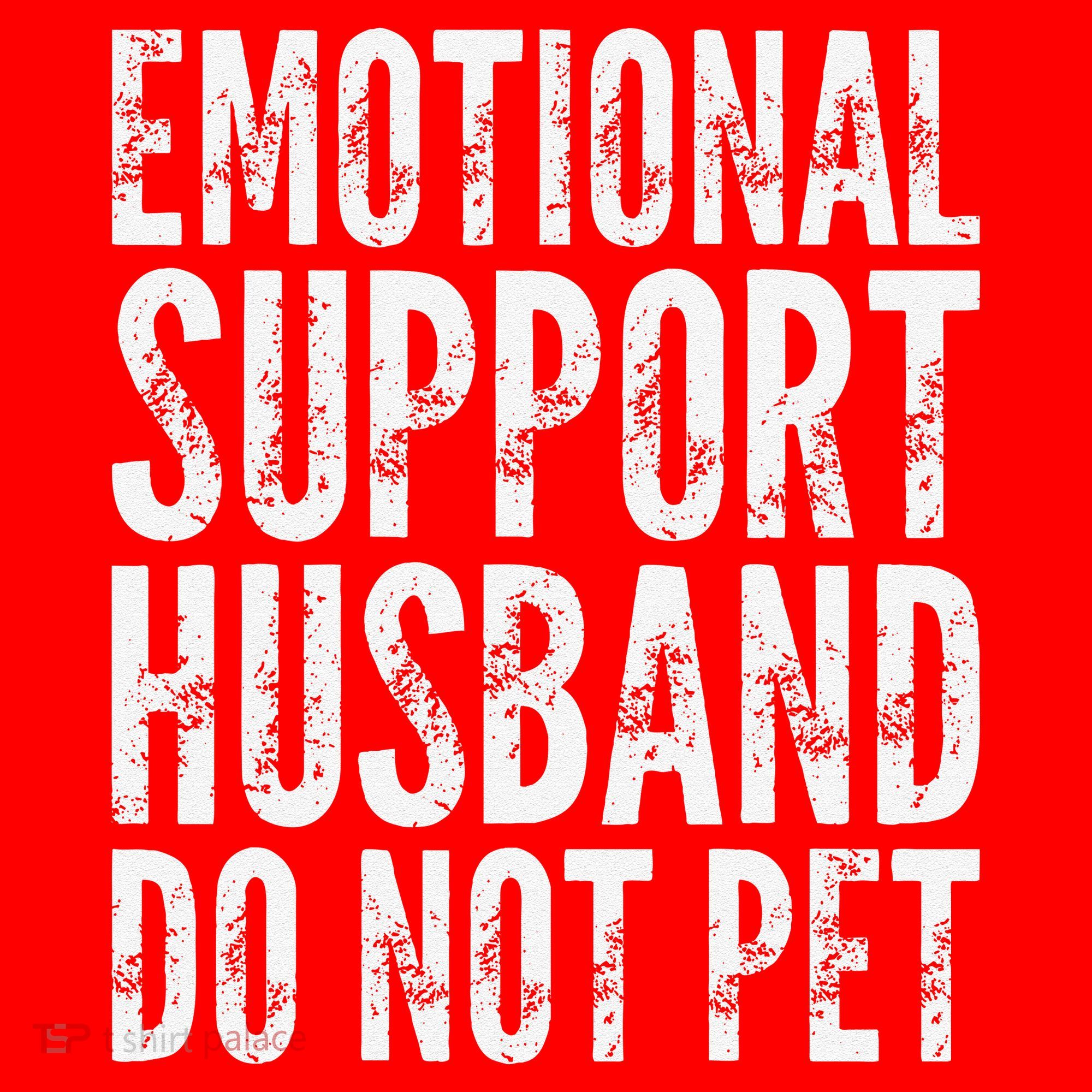 Emotional Support Husband Do Not Pet - Funny Saying Santa Hat