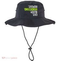 Eat Sleep Handstand Repeat Gymnastics Funny Meaningful Gift Bucket Hat thumb 0