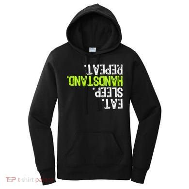 Eat Sleep Handstand Repeat Gymnastics Funny Meaningful Gift Women's Hoodie