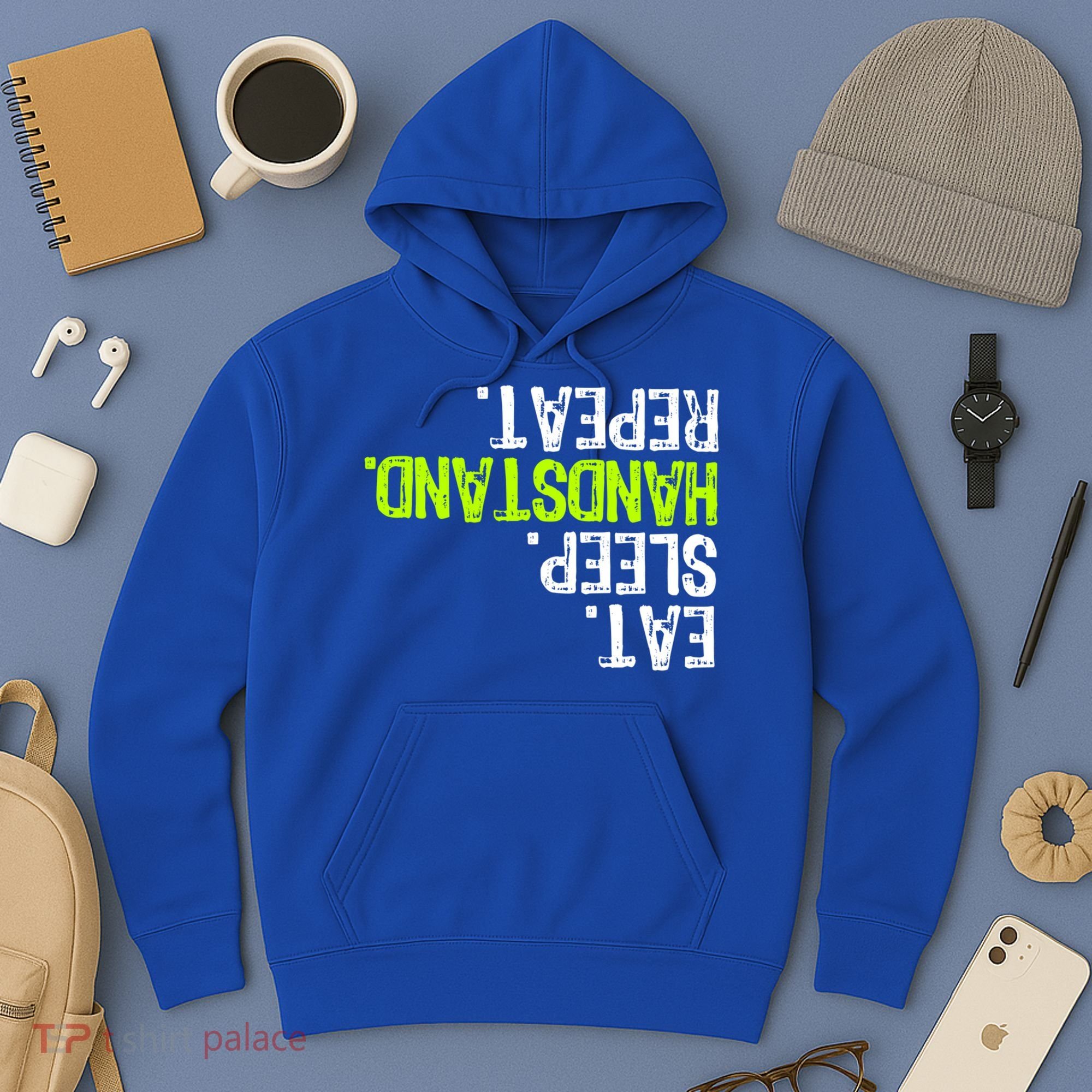Eat Sleep Handstand Repeat Gymnastics Funny Meaningful Gift Hoodie