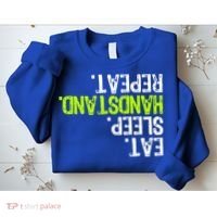 Eat Sleep Handstand Repeat Gymnastics Funny Meaningful Gift Sweatshirt thumb 2