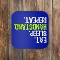 Eat Sleep Handstand Repeat Gymnastics Funny Meaningful Gift Coaster thumb 0