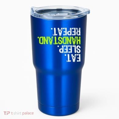 Eat Sleep Handstand Repeat Gymnastics Funny Meaningful Gift Tumbler