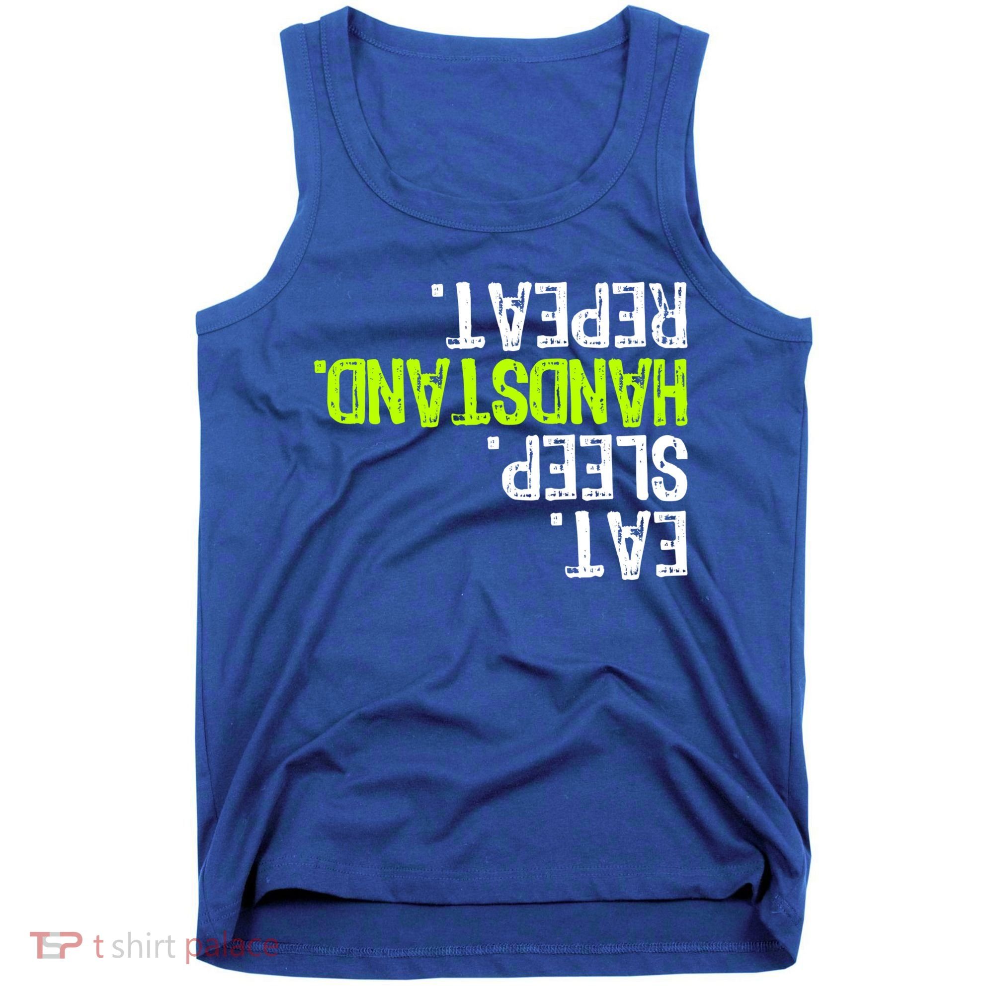 Eat Sleep Handstand Repeat Gymnastics Funny Meaningful Gift Tank Top