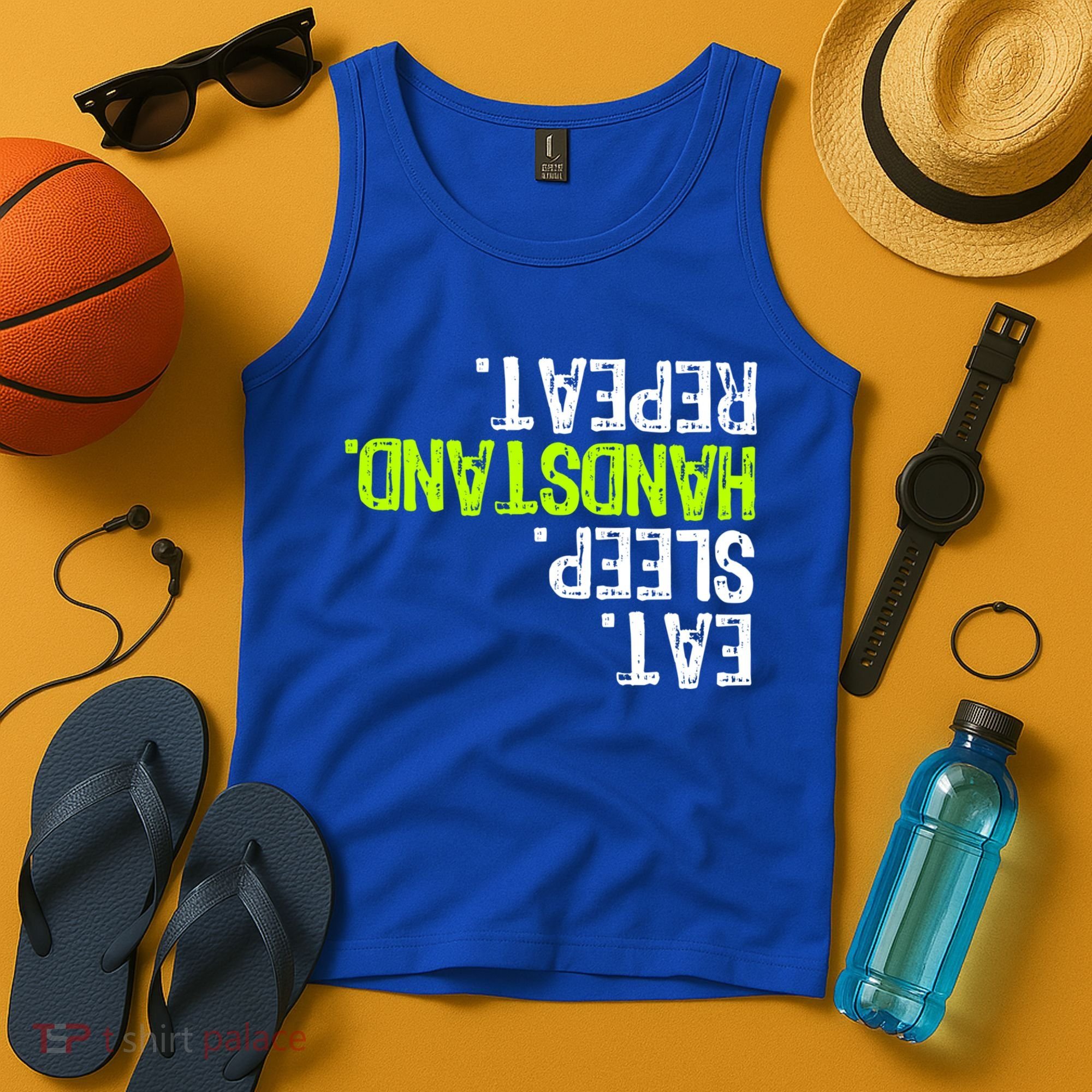 Eat Sleep Handstand Repeat Gymnastics Funny Meaningful Gift Tank Top