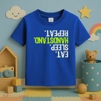 Eat Sleep Handstand Repeat Gymnastics Funny Meaningful Gift Toddler T-Shirt thumb 3