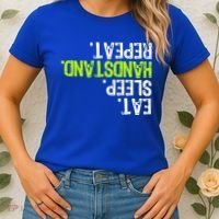 Eat Sleep Handstand Repeat Gymnastics Funny Meaningful Gift Women's T-Shirt thumb 2