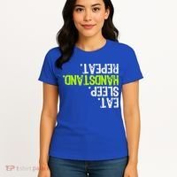 Eat Sleep Handstand Repeat Gymnastics Funny Meaningful Gift Women's T-Shirt thumb 4