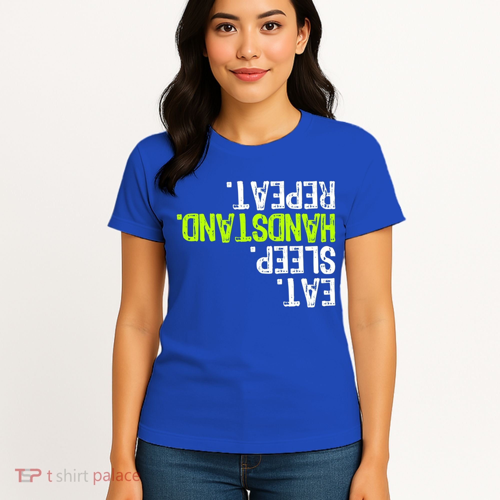 Eat Sleep Handstand Repeat Gymnastics Funny Meaningful Gift Women's T-Shirt
