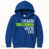 Eat Sleep Handstand Repeat Gymnastics Funny Meaningful Gift Kids Hoodie thumb 0