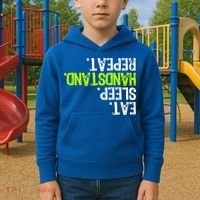 Eat Sleep Handstand Repeat Gymnastics Funny Meaningful Gift Kids Hoodie thumb 2