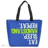 Eat Sleep Handstand Repeat Gymnastics Funny Meaningful Gift Tote Bag thumb 0