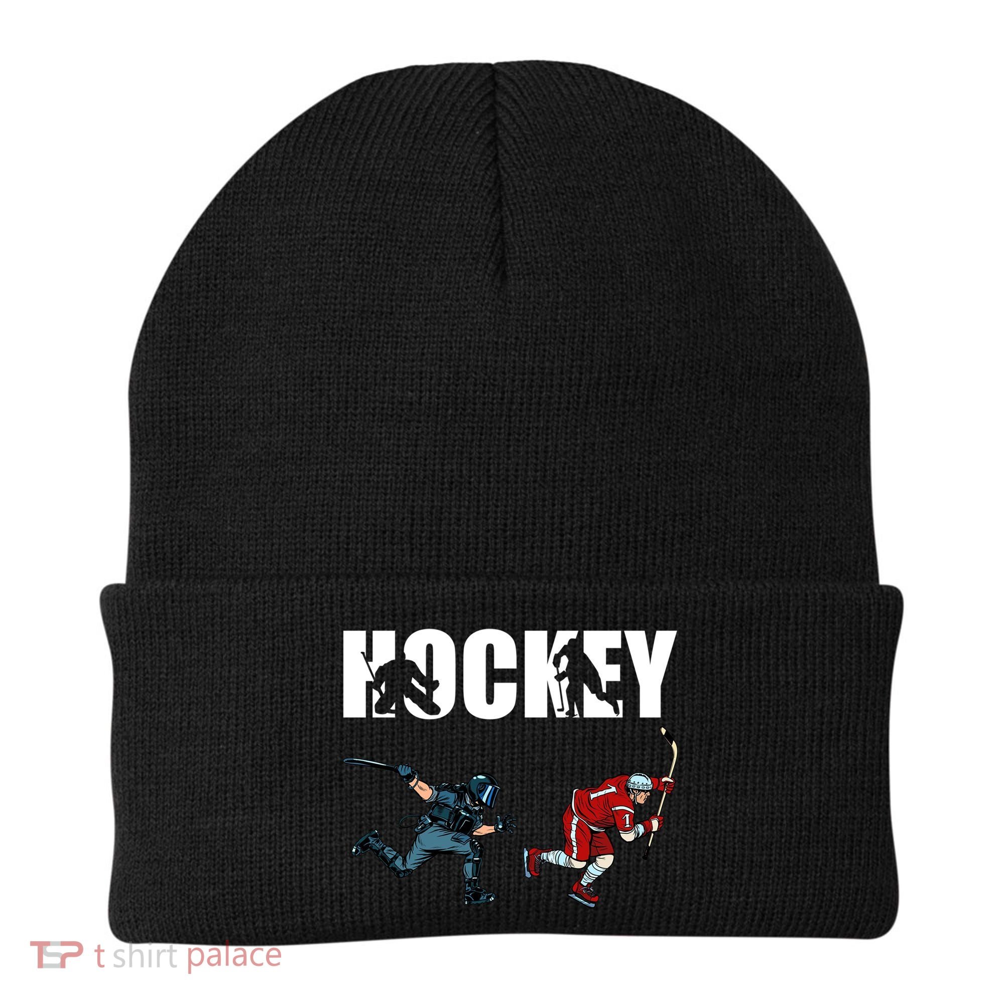 Eat Sleep Hockey Ice Hockey Player Gift Beanie