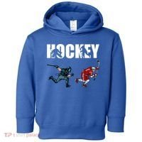 Eat Sleep Hockey Ice Hockey Player Gift Toddler Hoodie thumb 0