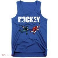 Eat Sleep Hockey Ice Hockey Player Gift Tank Top thumb 0