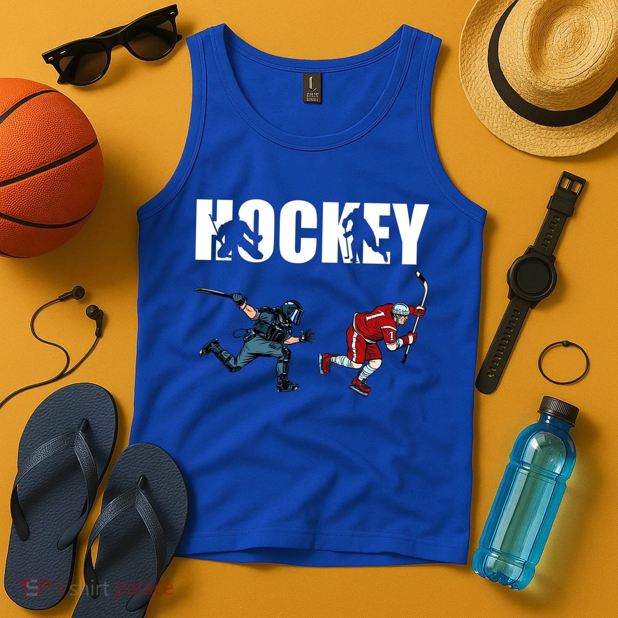 Eat Sleep Hockey Ice Hockey Player Gift Tank Top