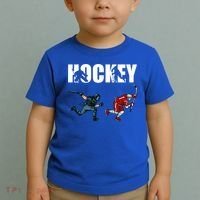 Eat Sleep Hockey Ice Hockey Player Gift Toddler T-Shirt thumb 2