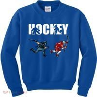Eat Sleep Hockey Ice Hockey Player Gift Kids Sweatshirt thumb 0