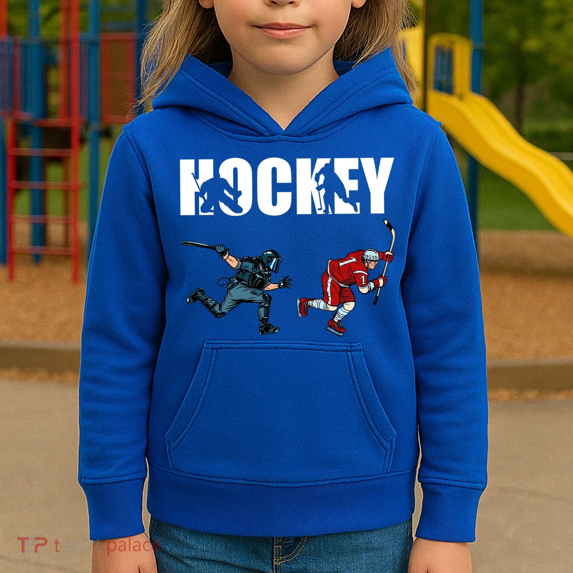 Eat Sleep Hockey Ice Hockey Player Gift Kids Hoodie