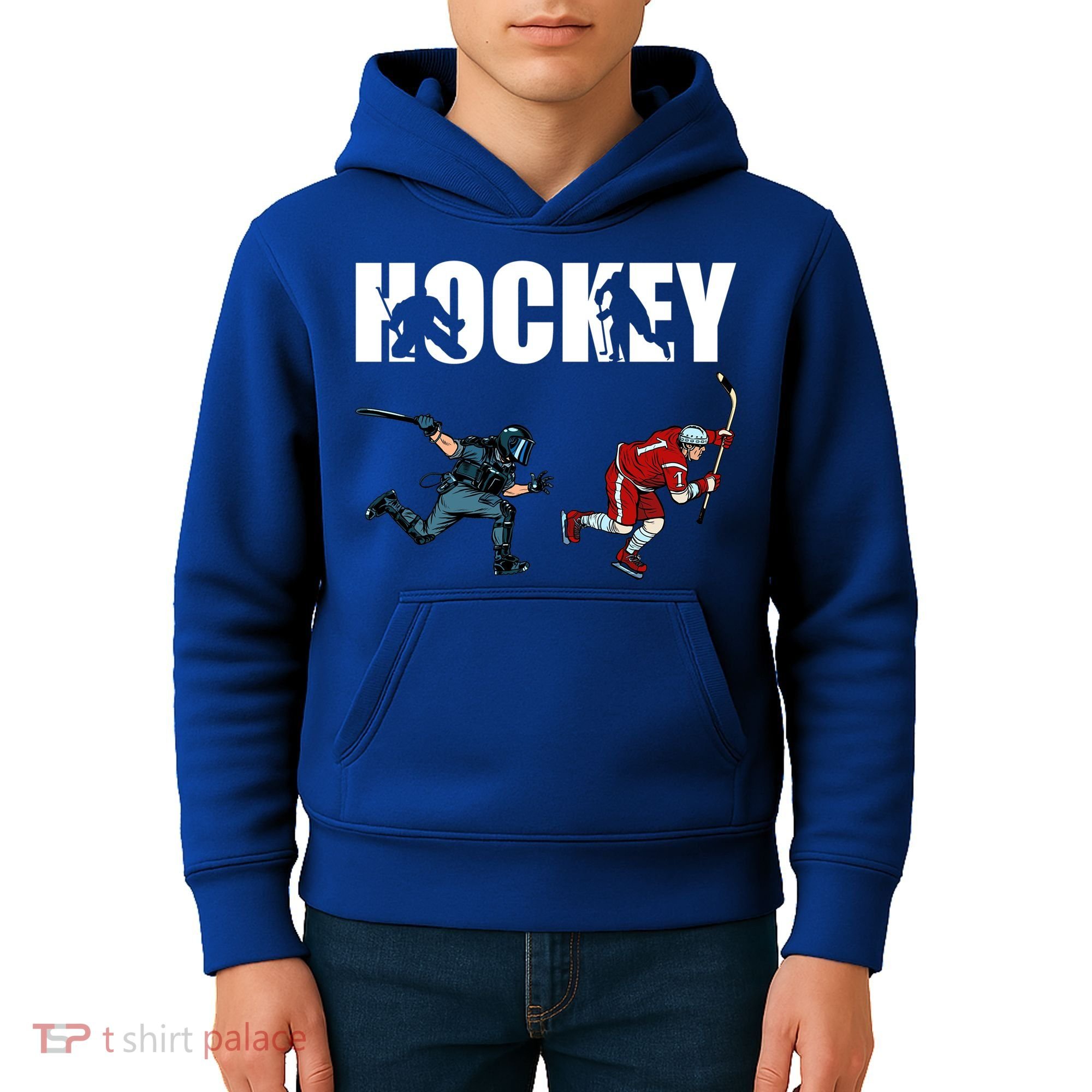 Eat Sleep Hockey Ice Hockey Player Gift Kids Hoodie
